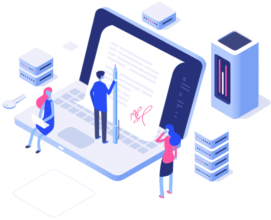 Engineers working on a prototype